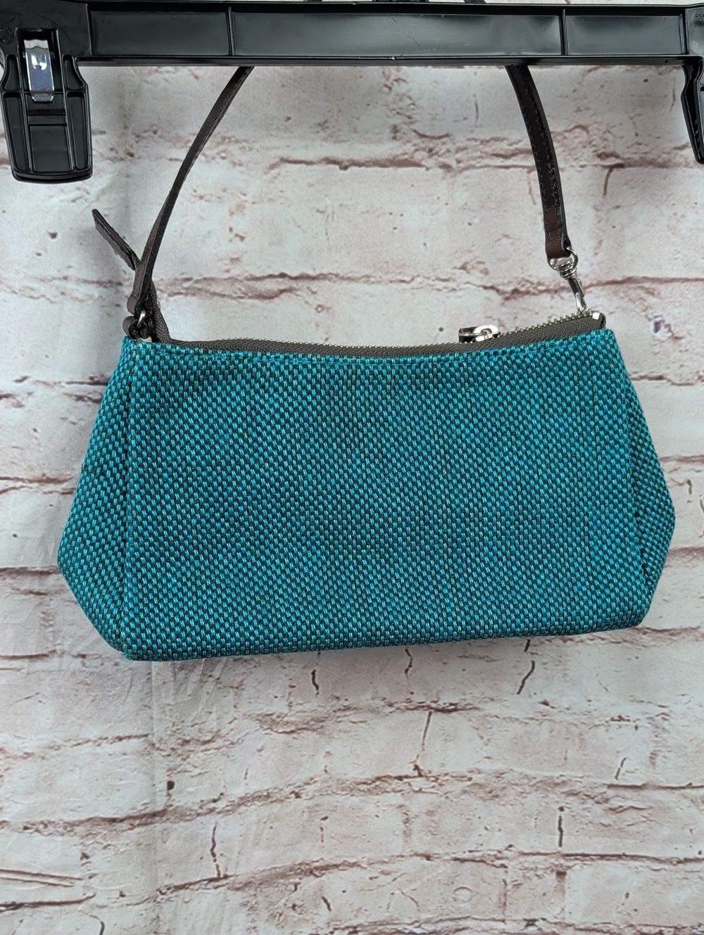 banana Republic Teal Woven Purse Bag Like New
